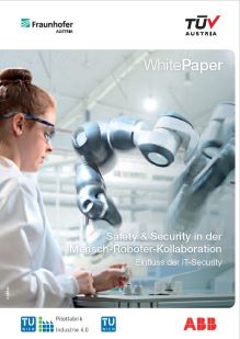 Cover Whitepaper Safety & Security in der Mensch-Roboter-Kollaboration