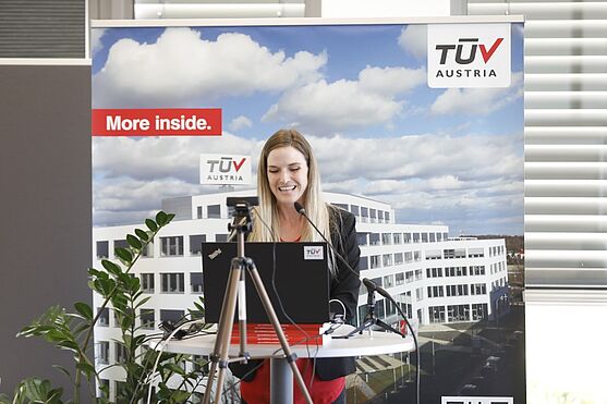 Eröffnung: Sabine Redlich, BA, TÜV AUSTRIA Akademie<br />