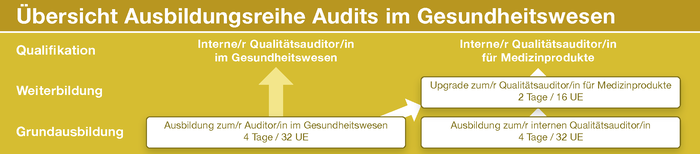  Übersicht Ausbildungsreihe Audits im Gesundheitswesen