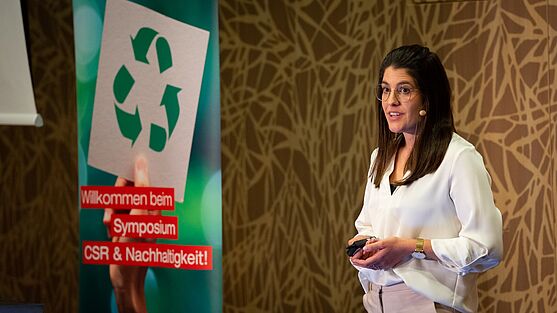 Spannende Ausführungen von Karin Wohlfarter, BEd.MA zum Thema "CSR im Lebensmittelbereich"<br />