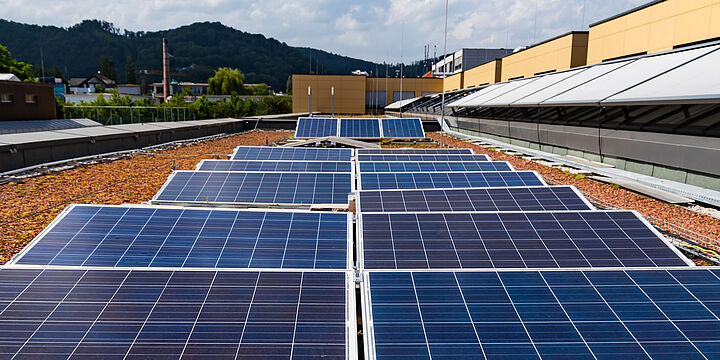 Photovoltaikanlage auf einem Dach