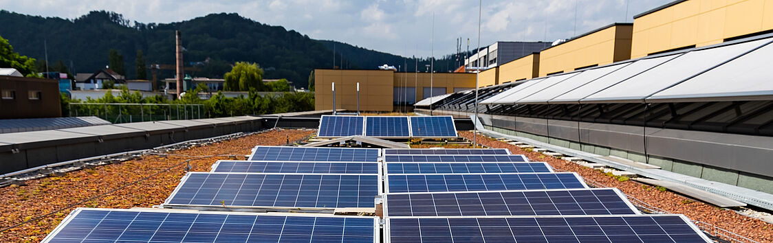 Photovoltaikanlage auf einem Dach