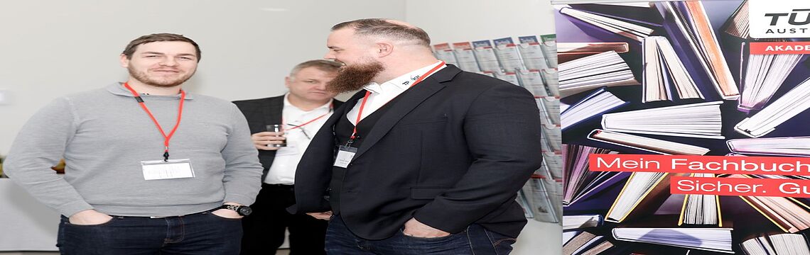 Austausch unter Experten in der Pause