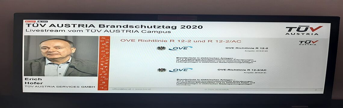 So geht Recht: TÜV AUSTRIA-Experte Erich Hofer referierte über die neue OVE-Richtlinie, die einige Vorteile für die Schlüsselkräfte des Brandschutzes mit sich bringt.