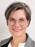 Freundlich lächelnde Dame