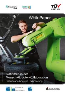 Cover Whitepaper Sicherheit in der Mensch-Roboter-Kollaboration
