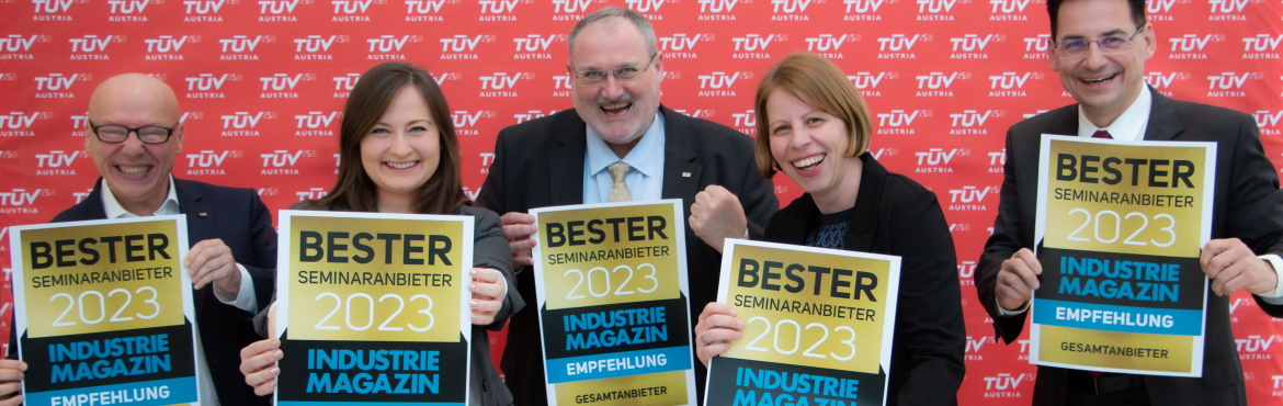 Seminaranbieterranking INDUSTRIEMAGAZIN: Wir sind wieder die Nummer 1!